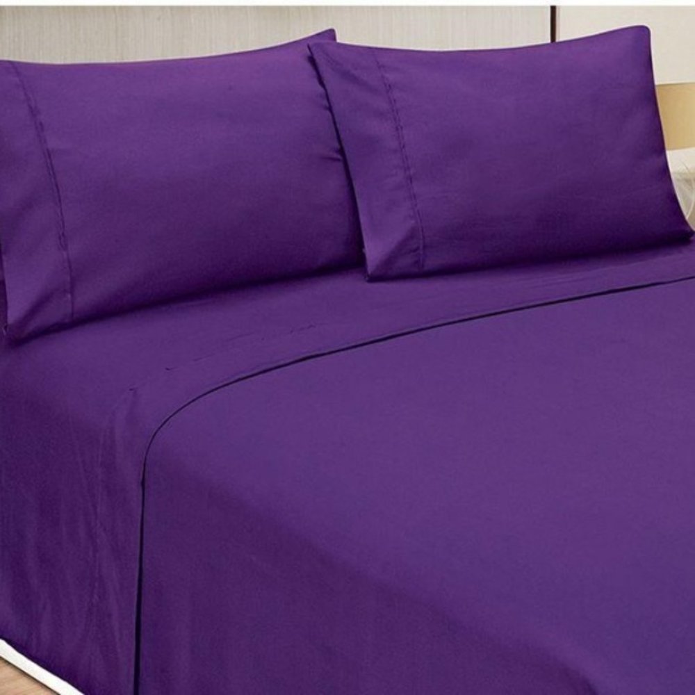 Bamboo Sheets 6 piece set King/Cal Purple